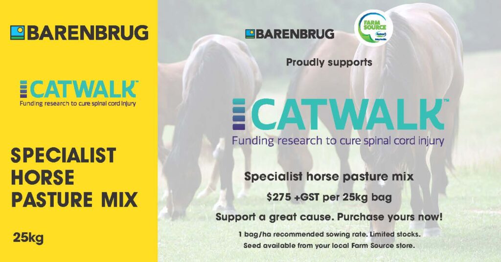 The CatWalk Spinal Cord Injury Research Trust is thrilled to announce the partnership with Barenbrug is not only continuing but expanding to include another partner – Farm Source.